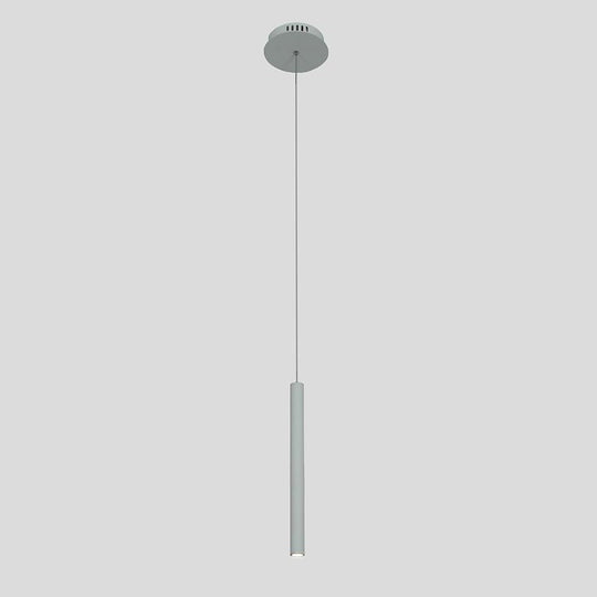 Mini Elongated Cylinder LED Contemporary Pendant Light Island Lights
