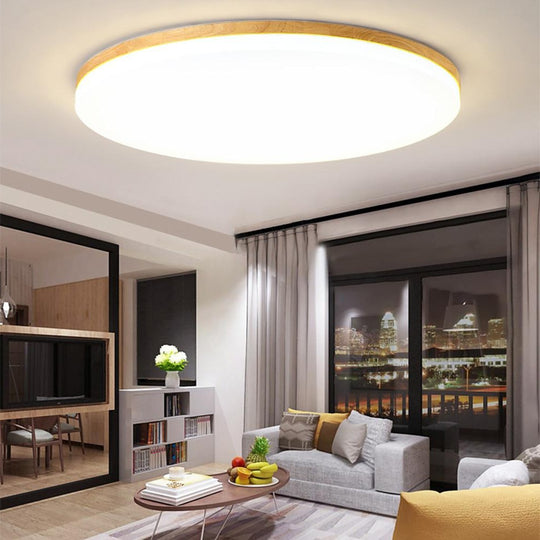 Circular Dimmable LED Nordic Flush Mount Ceiling Light