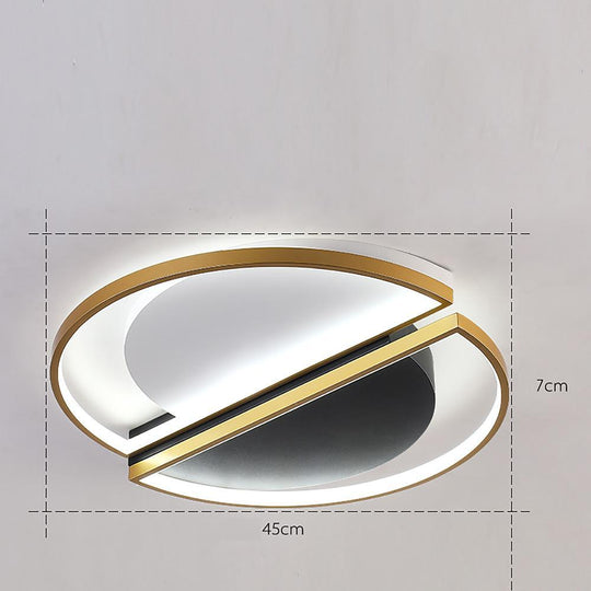 Rectangle &amp; Round LED Modern Flush Mount Ceiling Light