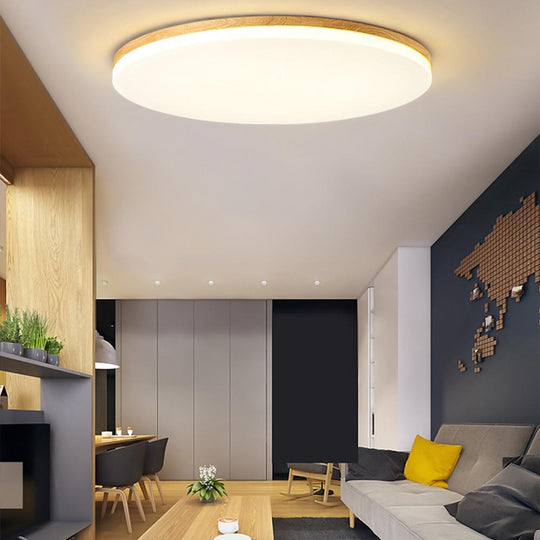 Circular Dimmable LED Nordic Flush Mount Ceiling Light