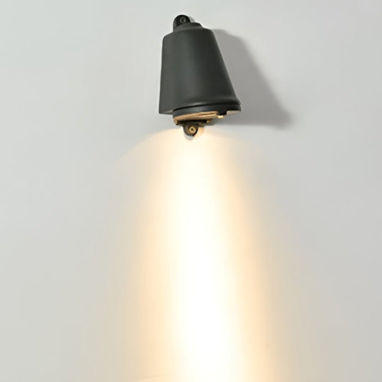 Vintage Bell-Shaped Outdoor LED Wall Sconce