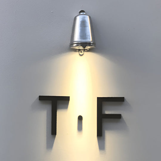 Vintage Bell-Shaped Outdoor LED Wall Sconce