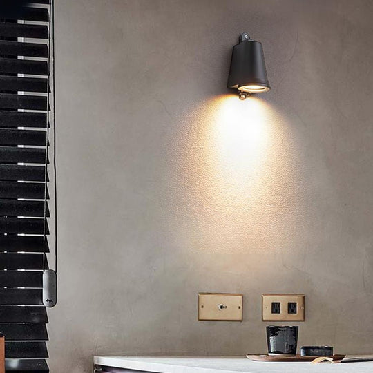 Vintage Bell-Shaped Outdoor LED Wall Sconce