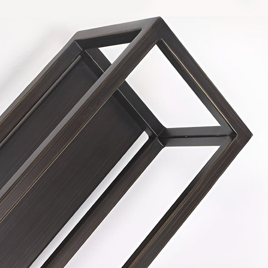 Vintage Geometric Wall Sconce – Metal &amp; White Jade Glass