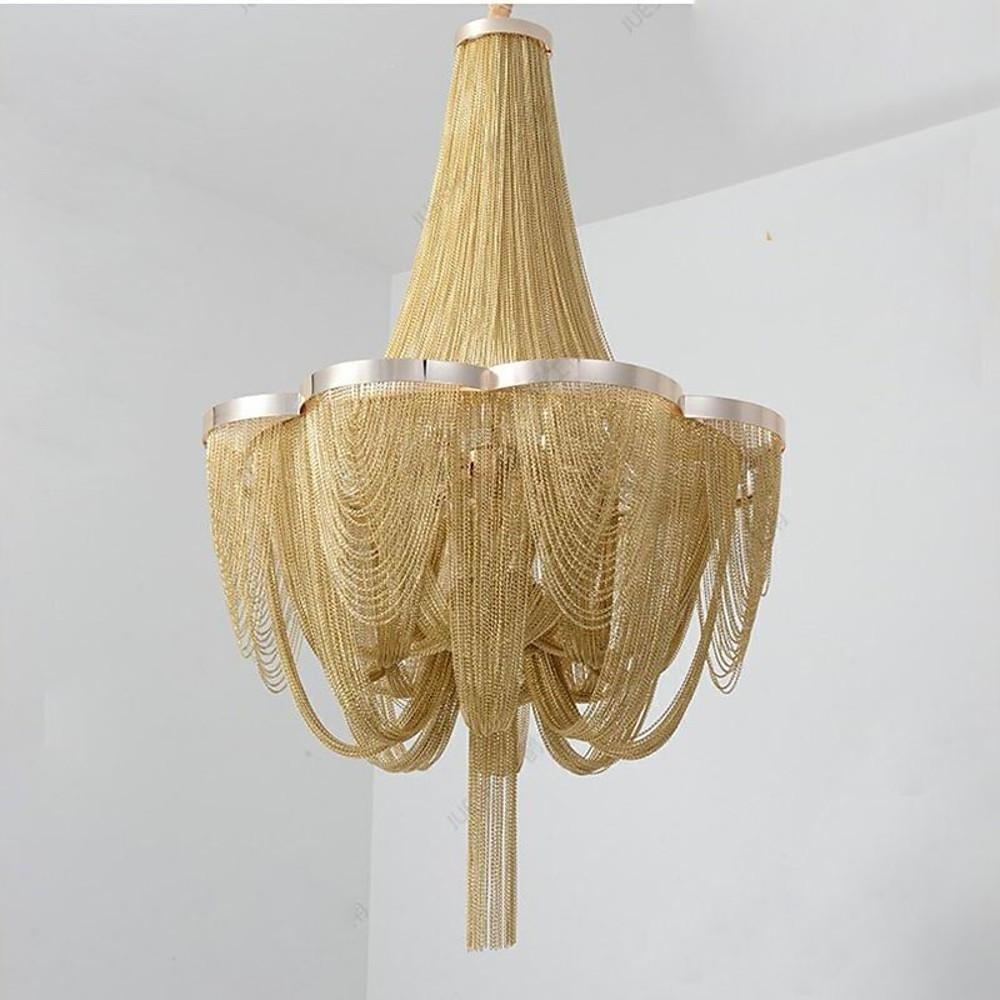 Silver 6-Light Electroplated Metal Modern Chandelier – Kitchen &amp; Dining