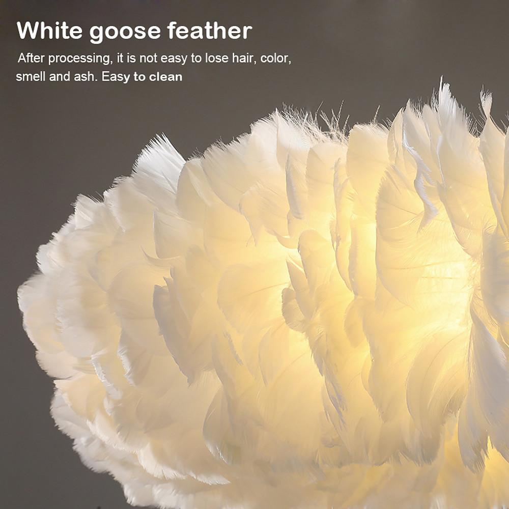 Feather Fairy Tale Theme Artistic Pendant Light for Bedroom