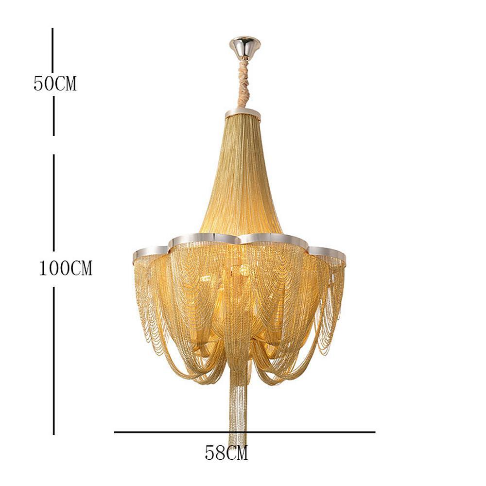 Silver 6-Light Electroplated Metal Modern Chandelier – Kitchen &amp; Dining