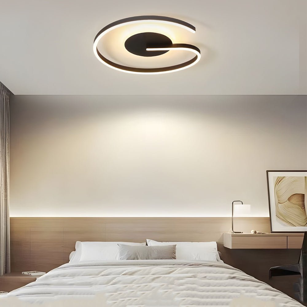 Modern Open Ring LED Circle Flush Mount Ceiling Light