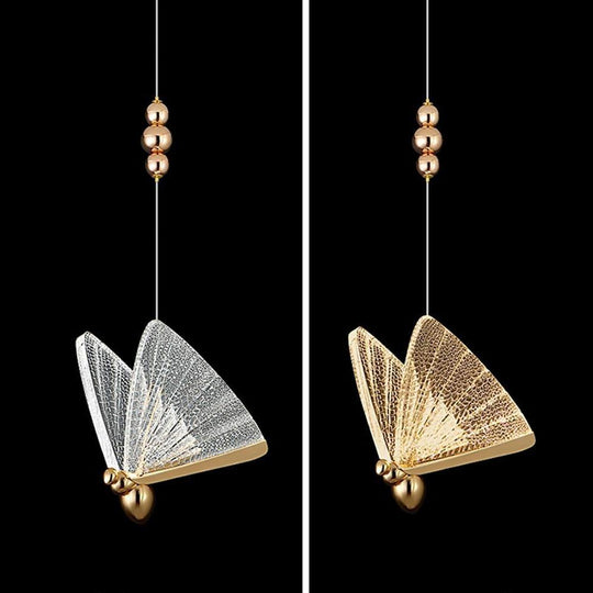 Butterfly Shaped Coastal LED Pendant Light