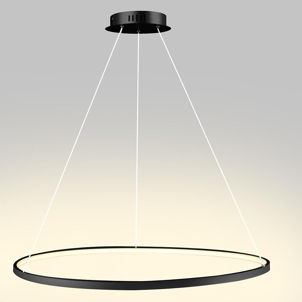 Round Geometric 30 W Single-Ring Integrated LED Pendant – Modern &amp; Dimmable