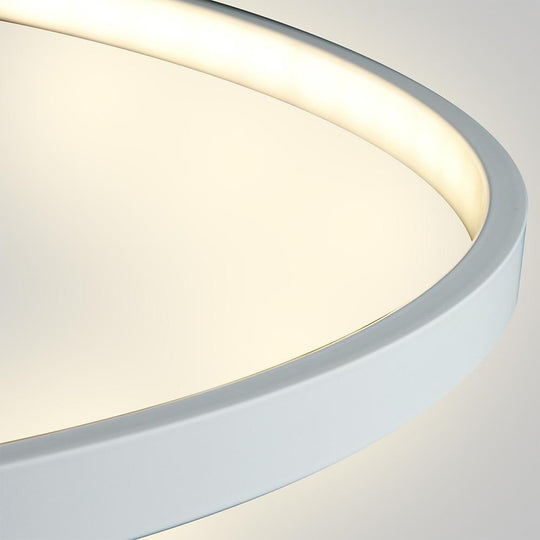 Round Geometric 30 W Single-Ring Integrated LED Pendant – Modern &amp; Dimmable