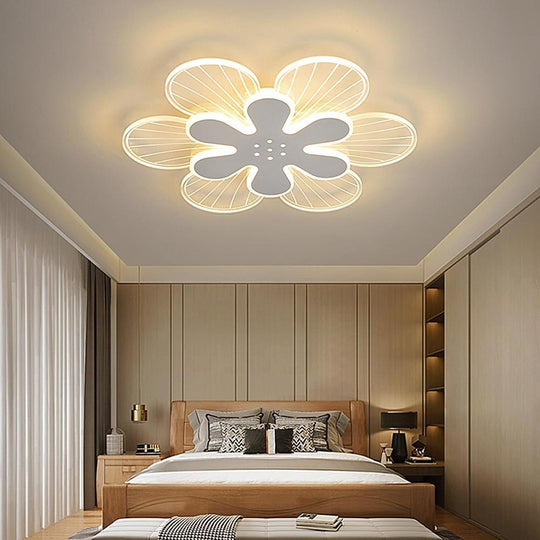 Novelty Stylish Flower LED Flush Mount Ceiling Light – Bedroom