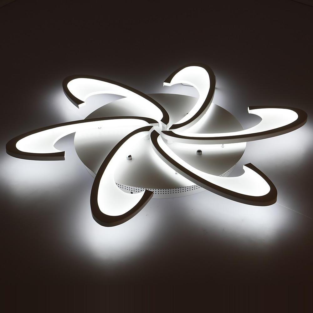 Modern Geometric Wave Flush Mount LED Circle Ceiling Light