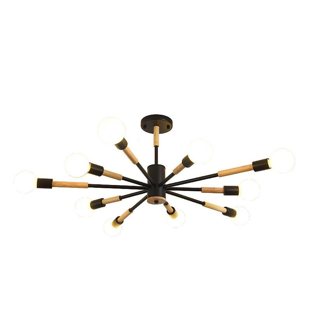 10 Light LED Nordic Style Flush Mount Ceiling Light Chandelier