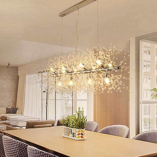 Dazzling Crystal LED Modern Chandelier – Pendant Hanging Lamp