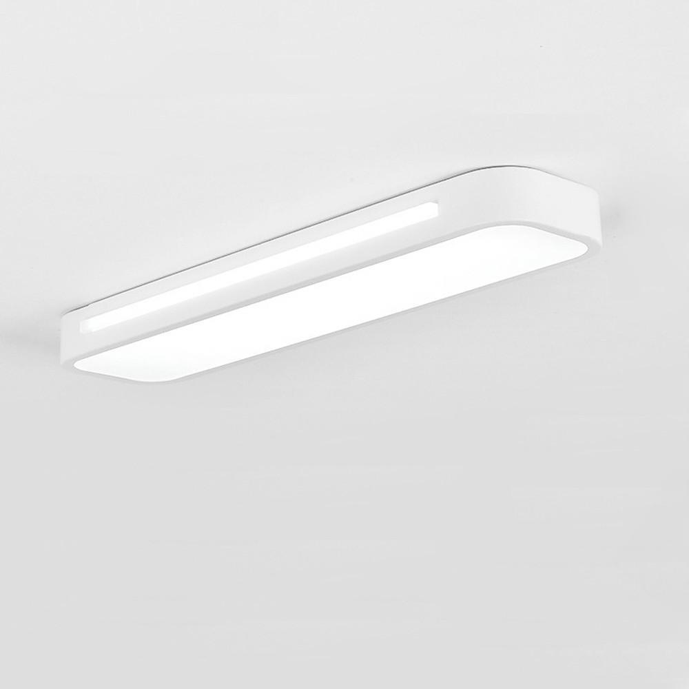 Long Oval – 19" 1-Light LED Flush Mount Minimalist Rectangular Ceiling Light