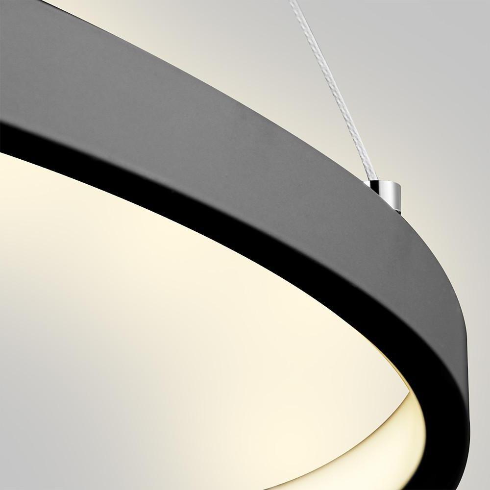 Round Geometric 30 W Single-Ring Integrated LED Pendant – Modern &amp; Dimmable