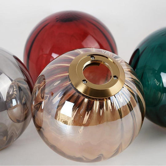 Ball-Shaped Electroplated Glass LED Modern Pendant Light