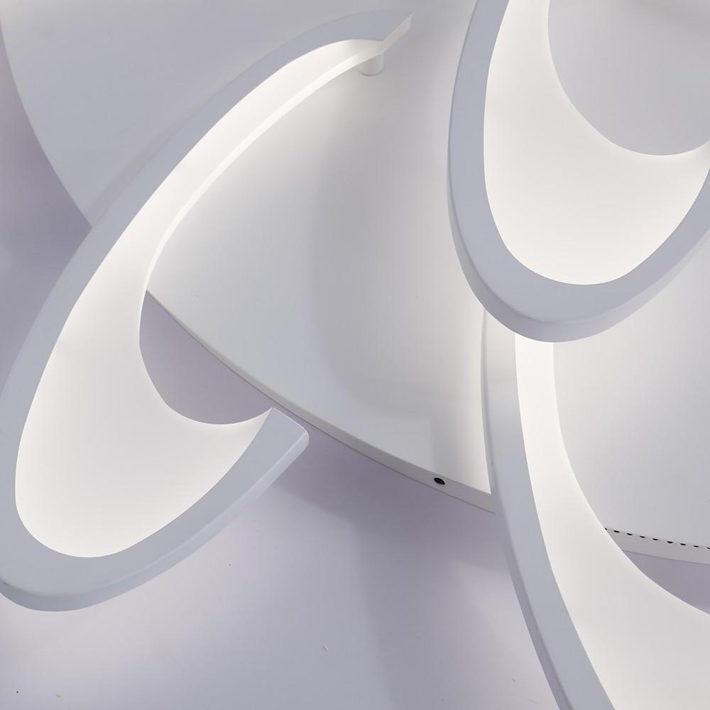 Modern Geometric Wave Flush Mount LED Circle Ceiling Light