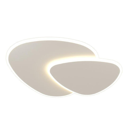 Geometric Shapes Dimmable LED White Modern Flush Mount Ceiling Light