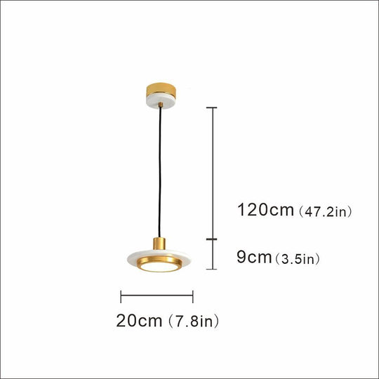 Traditional Classic Metal &amp; Acrylic Pendant Light – Modern Nordic LED Circle Design