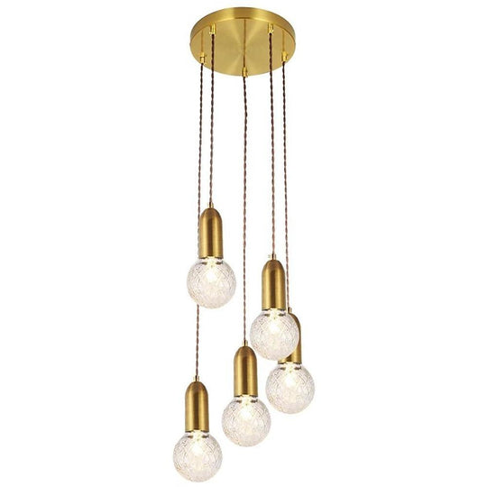 Acrylic Bubble Globe LED Modern Pendant Light Hanging Lamp Island Light