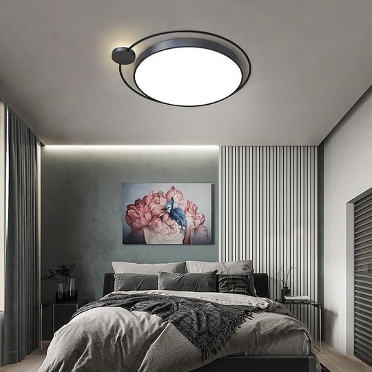 Circular Dimmable LED Nordic Flush Mount Ceiling Light