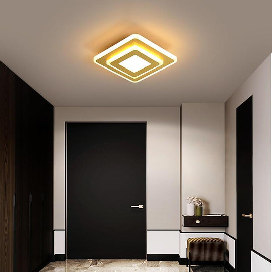 Multi Square LED Flush Mount Ceiling Light for Hallway or Entryway